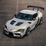 Load image into Gallery viewer, Seibon TSII-style double sided carbon fiber hood for 2020-2026 Toyota GR Supra - image 2
