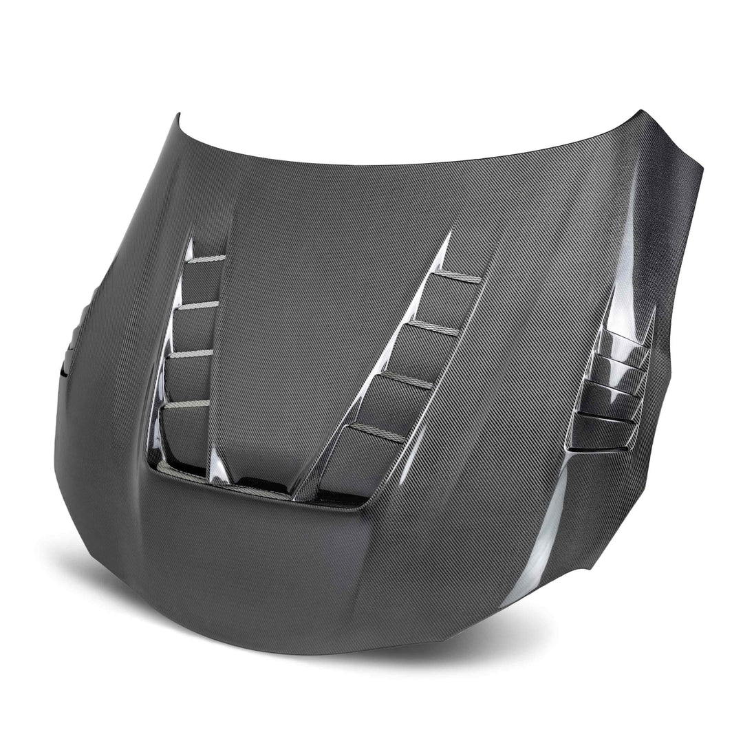 Seibon TV-style double sided carbon fiber hood for 2020-2026 Toyota GR Supra - image 1