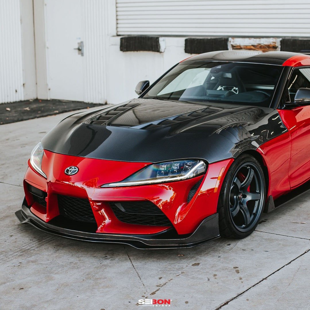 Seibon TV-style double sided carbon fiber hood for 2020-2026 Toyota GR Supra - image 9