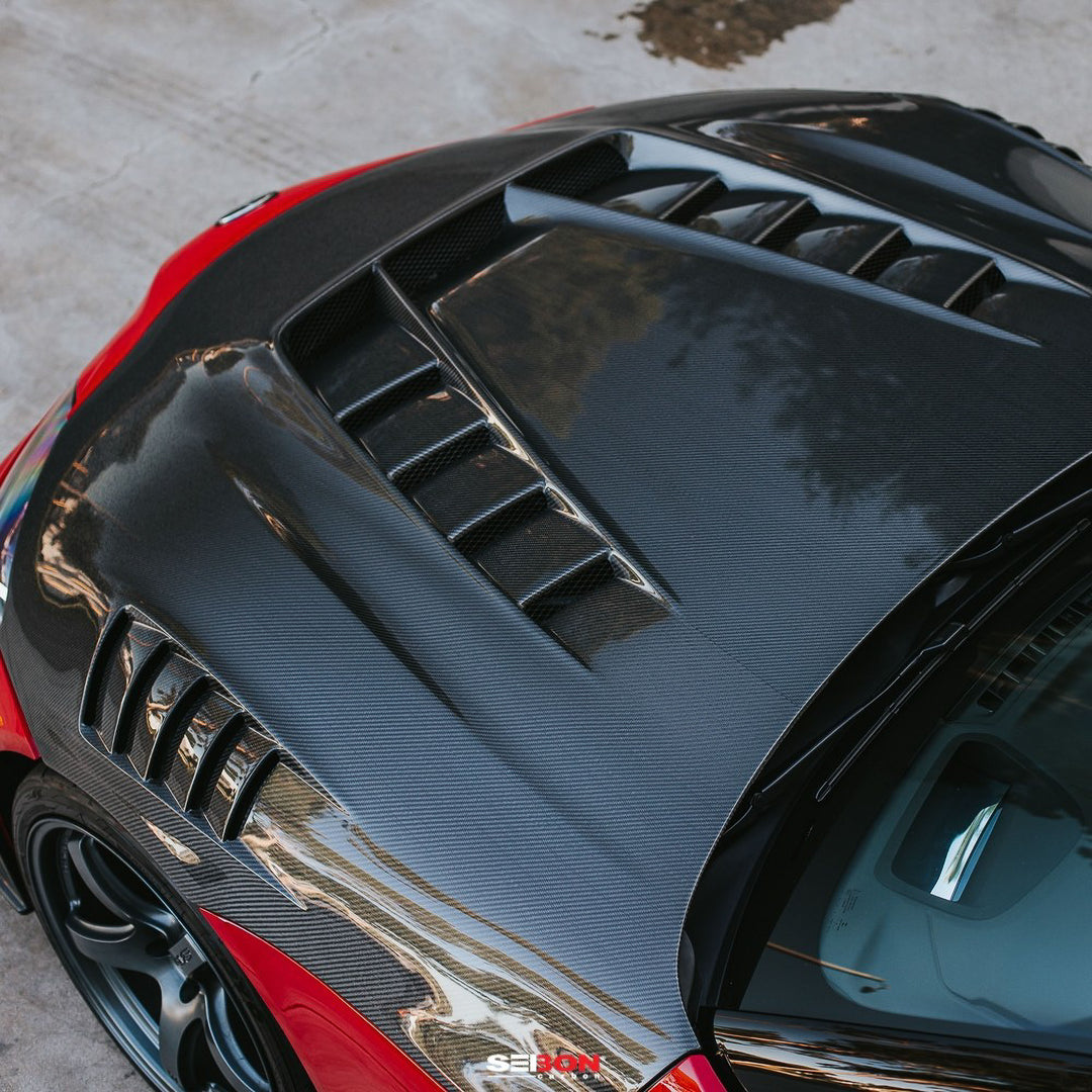 Seibon TV-style double sided carbon fiber hood for 2020-2026 Toyota GR Supra - image 10