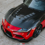 Load image into Gallery viewer, Seibon TV-style double sided carbon fiber hood for 2020-2026 Toyota GR Supra - image 11
