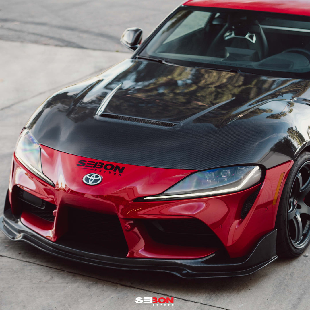 Seibon VS-style double sided carbon fiber hood for 2020-2026 Toyota GR Supra - image 7