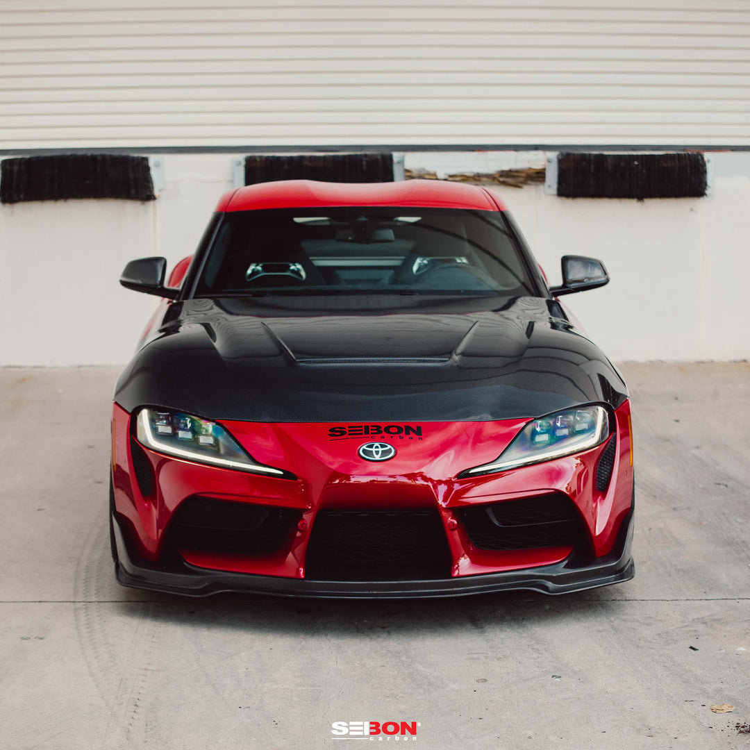 Seibon VS-style double sided carbon fiber hood for 2020-2026 Toyota GR Supra - image 2