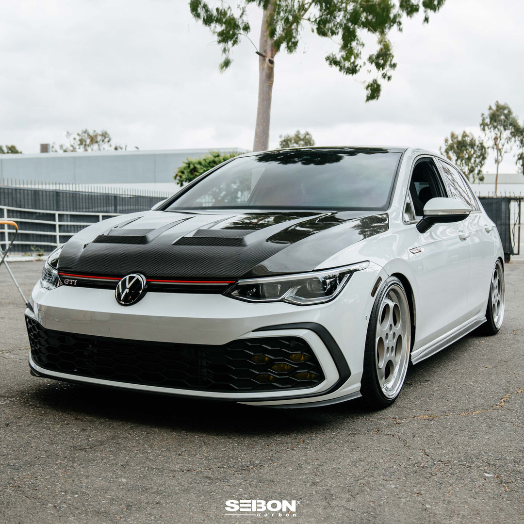 Seibon DV-Style Carbon Fiber hood for 2022-2026 Volkswagen Golf GTI / R - image 9