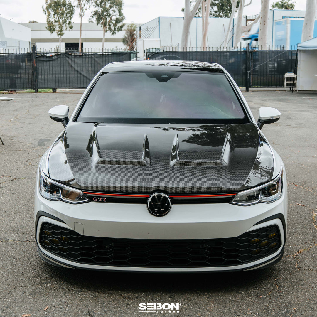 Seibon DV-Style Carbon Fiber hood for 2022-2026 Volkswagen Golf GTI / R - image 10