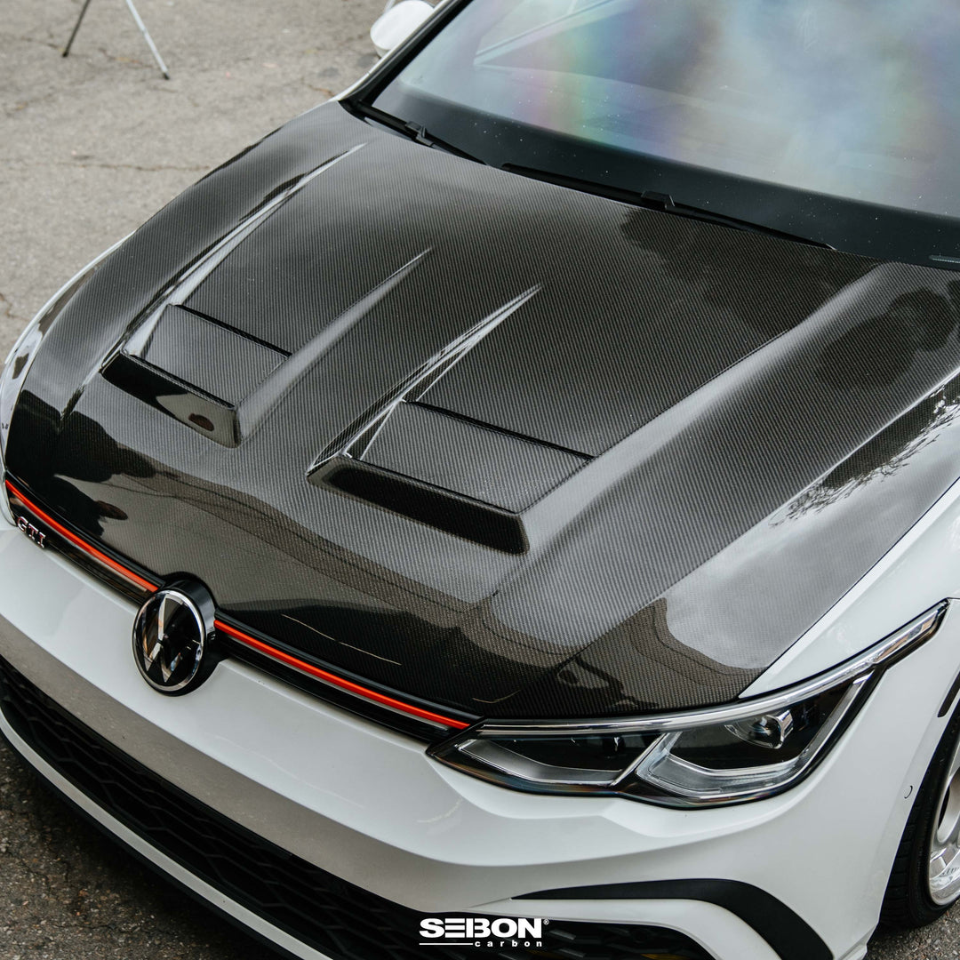 Seibon DV-Style Carbon Fiber hood for 2022-2026 Volkswagen Golf GTI / R - image 11