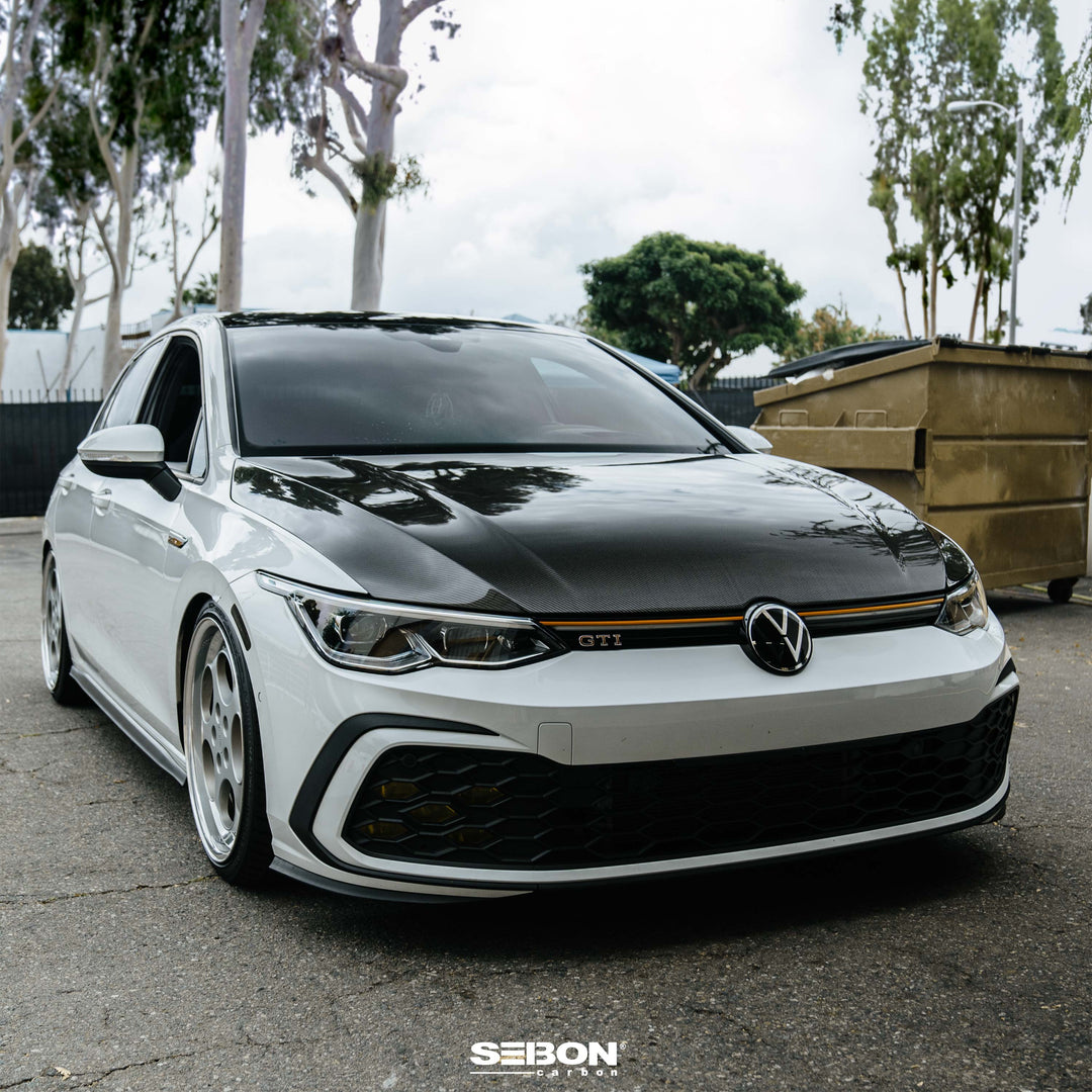 Seibon OEM-Style Carbon Fiber hood for 2022-2026 Volkswagen Golf GTI / R - image 2