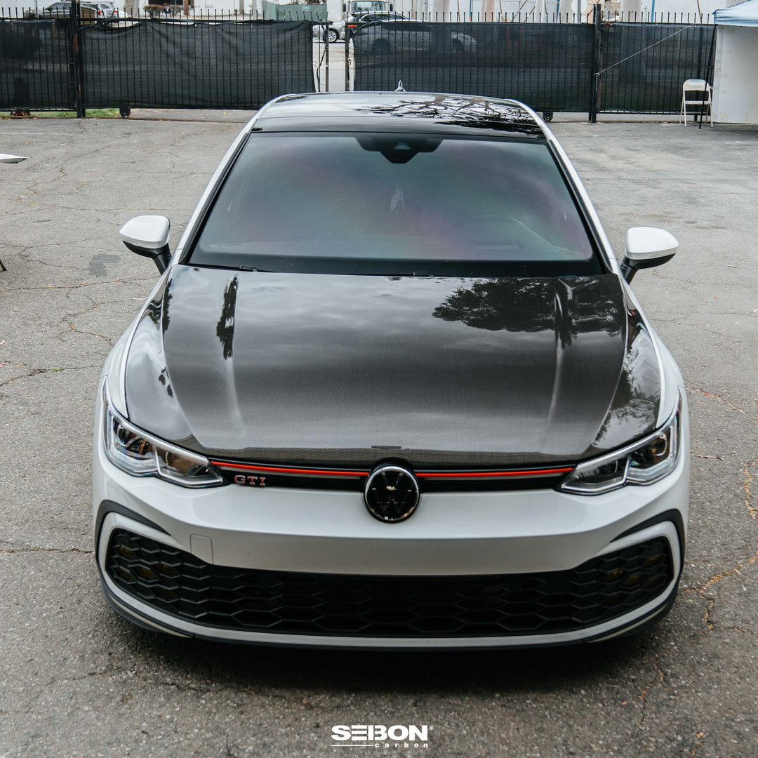 Seibon OEM-Style Carbon Fiber hood for 2022-2026 Volkswagen Golf GTI / R - image 8