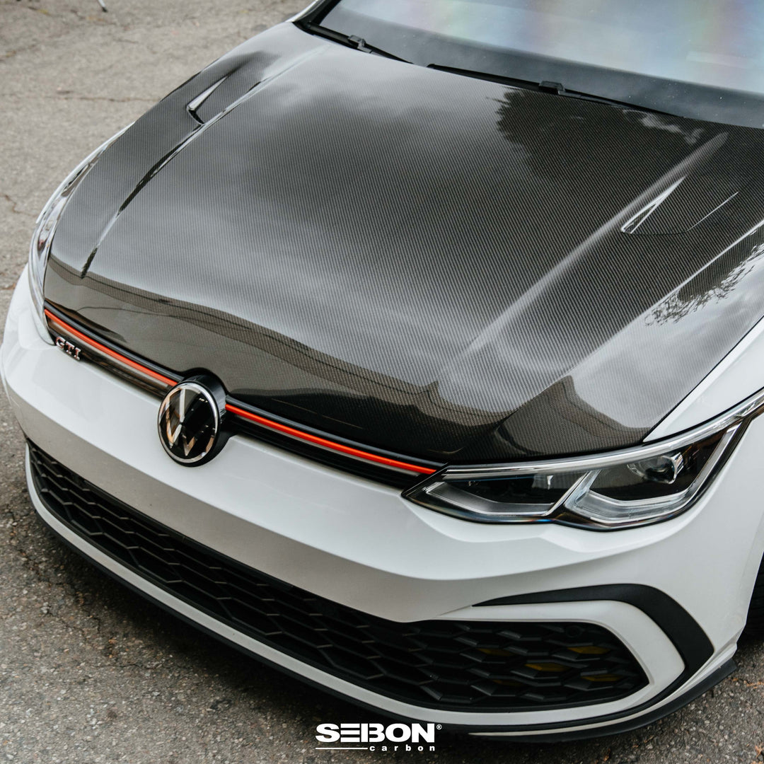 Seibon TM-Style Carbon Fiber hood for 2022-2026 Volkswagen Golf GTI / R - image 2
