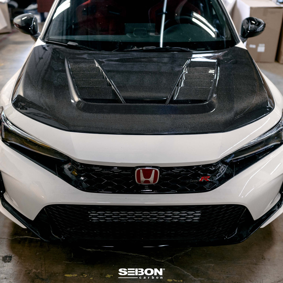 Seibon TV-Style Double Sided Carbon Fiber Hood For 2023-2026 Honda Civic Type R - image 7