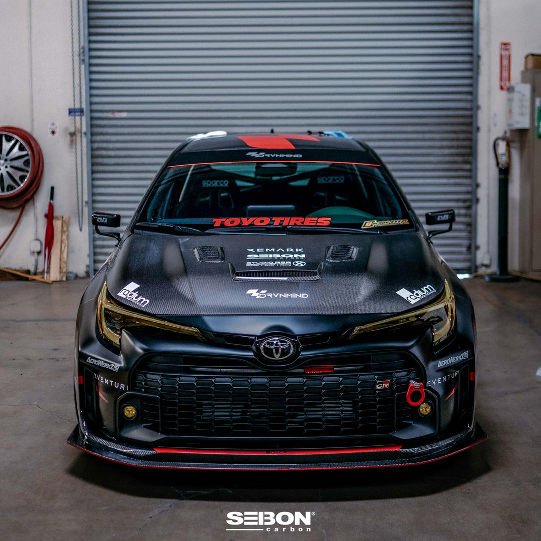 Seibon VS-style Double-Sided Carbon Fiber hood for 2023-2026 Toyota GR Corolla - image 2