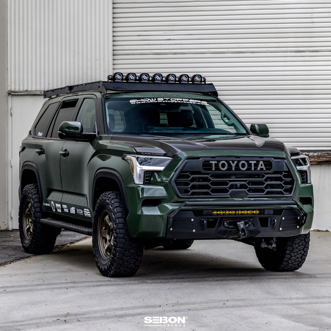Seibon OEM-Style Carbon Fiber hood for 2022-2026 Toyota Tundra / 2023-2026 Toyota Sequoia - image 9
