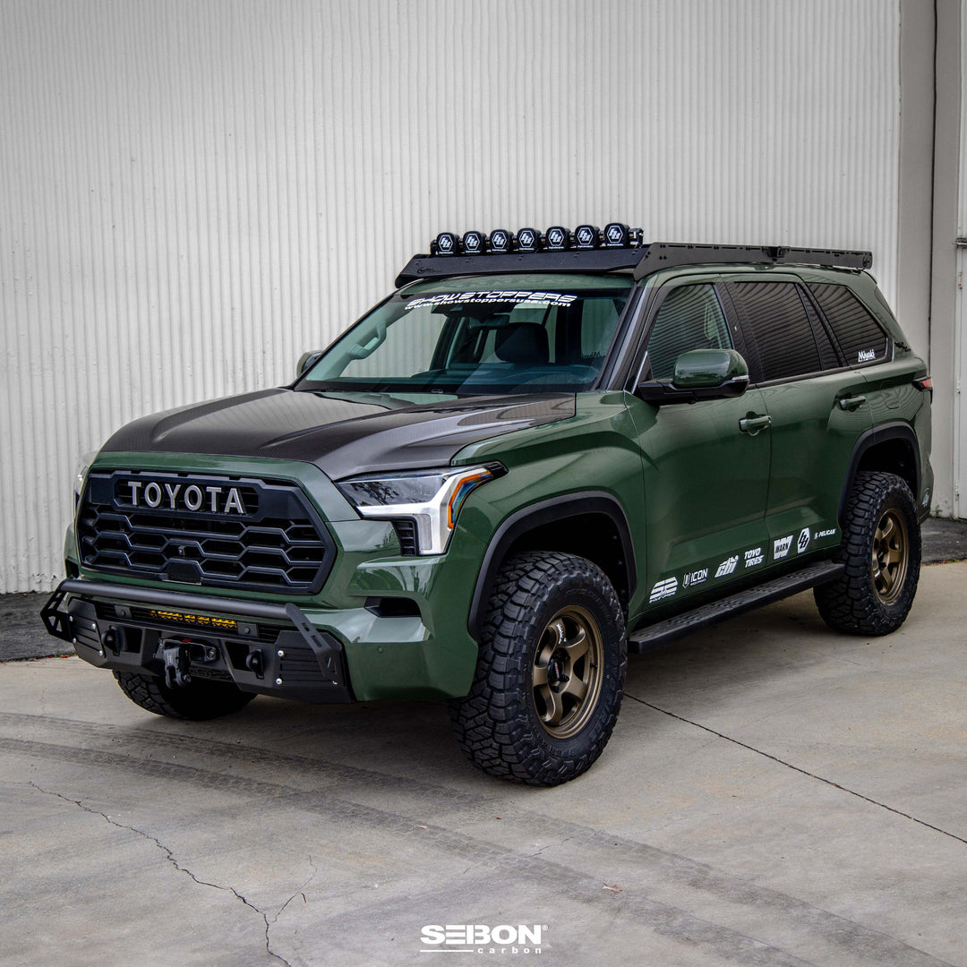 Seibon OEM-Style Carbon Fiber hood for 2022-2026 Toyota Tundra / 2023-2026 Toyota Sequoia - image 10
