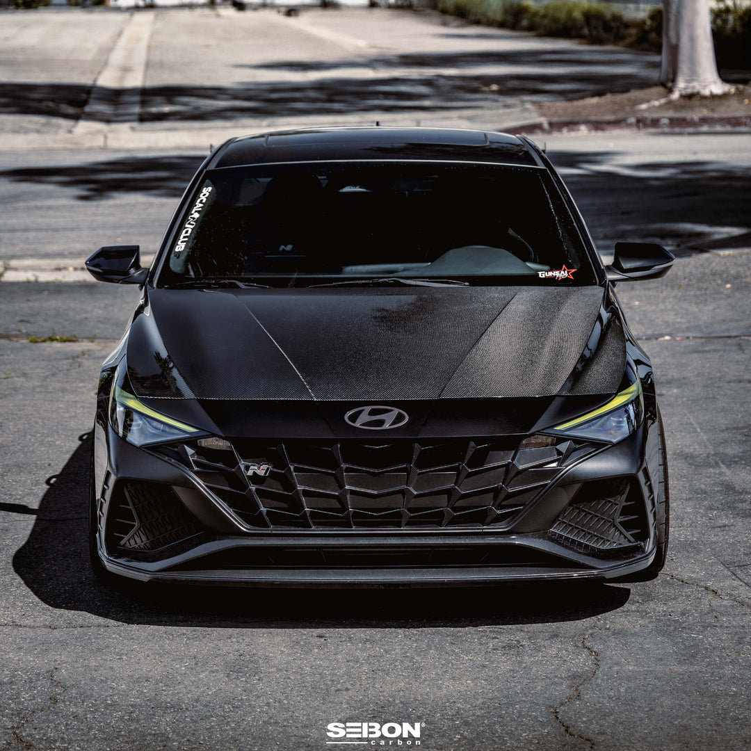 Seibon OEM-Style Carbon Fiber Hood for 2021-2025 Hyundai Elantra / Elantra N - image 9