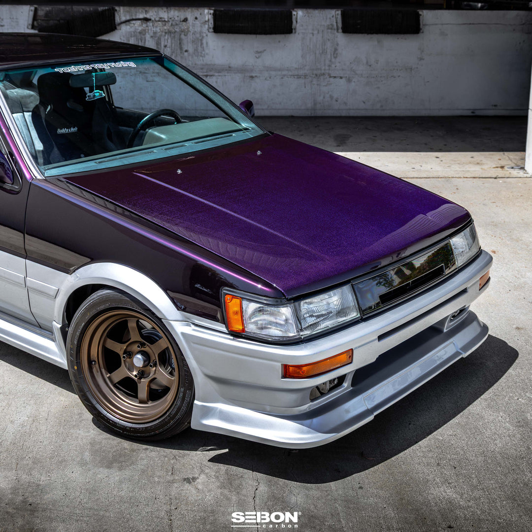 Seibon OEM-Style Carbon Fiber hood for 1984-1987 JDM Toyota Levin AE86 - image 4