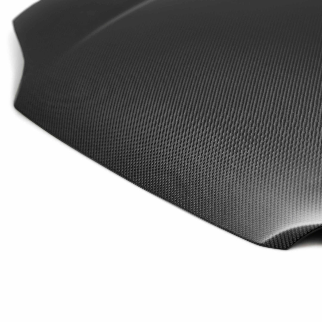 Seibon OEM-style dry carbon fiber hood for 1992-1995 Honda Civic Coupe / Hatchback - Matte - image 3