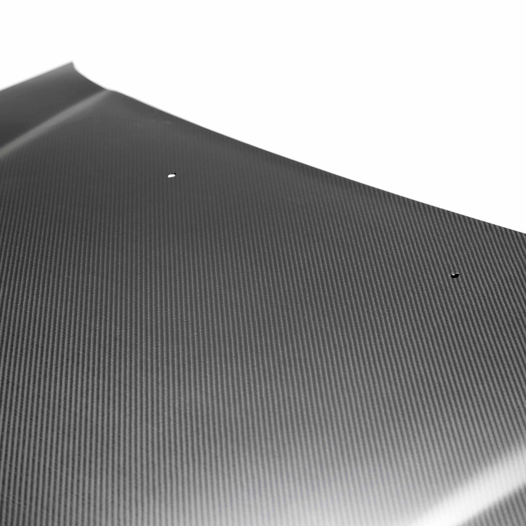 Seibon OEM-style dry carbon fiber hood for 1992-1995 Honda Civic Coupe / Hatchback - Matte - image 4