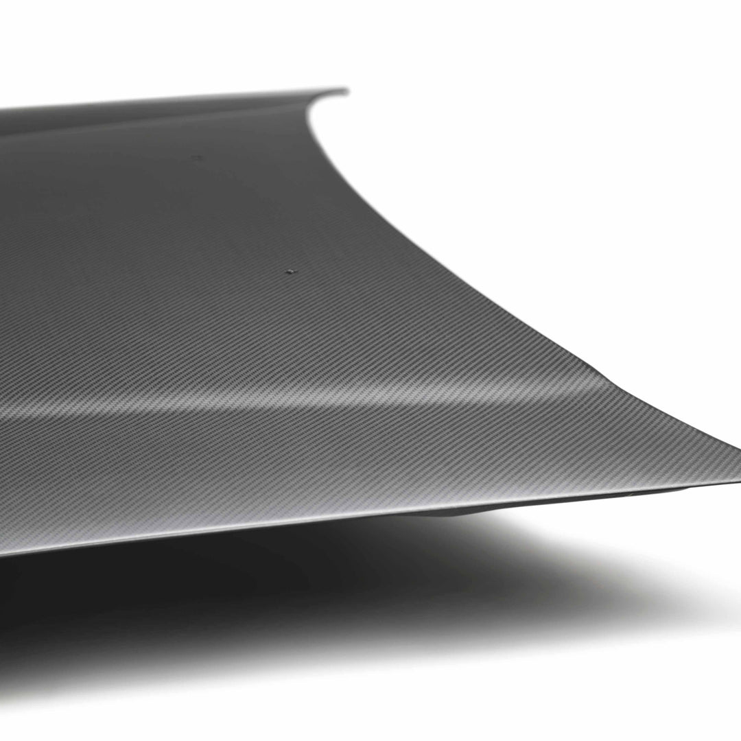 Seibon OEM-style dry carbon fiber hood for 1992-1995 Honda Civic Coupe / Hatchback - Matte - image 5