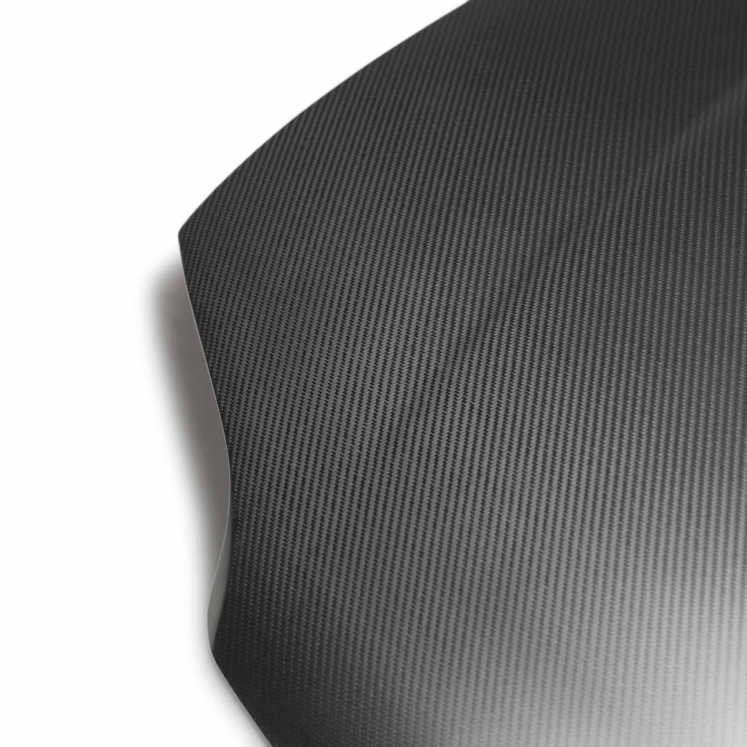 Seibon OEM-style dry carbon fiber hood for 1992-1995 Honda Civic Coupe / Hatchback - Matte - image 6