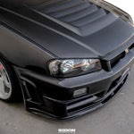 Load image into Gallery viewer, Seibon DS-Style Carbon Fiber hood for 1999-2001 Nissan Skyline R34 GT-R - image 4
