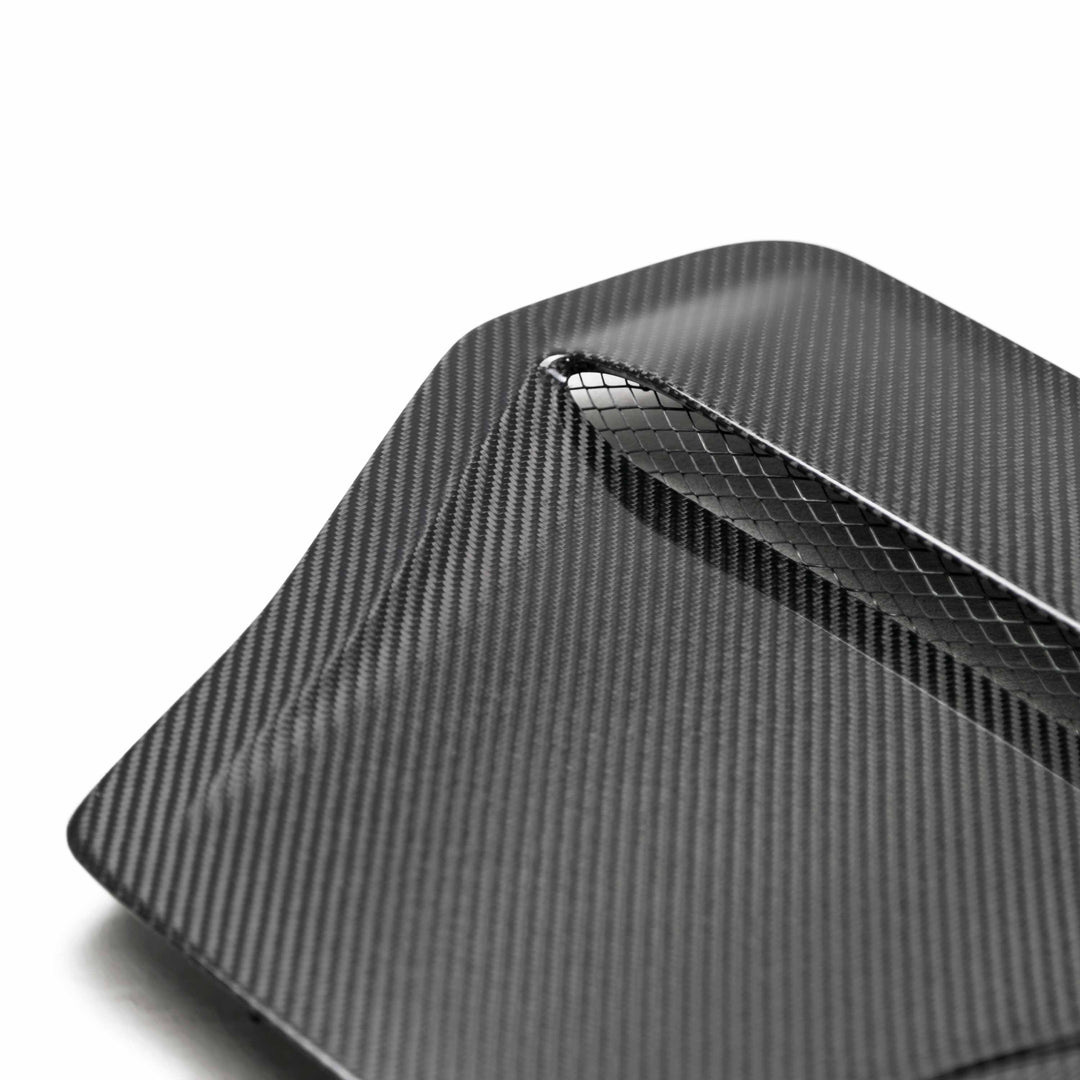 Seibon OEM-Style Carbon Fiber hood scoop for 2017-2021 Honda Civic Type R - image 3