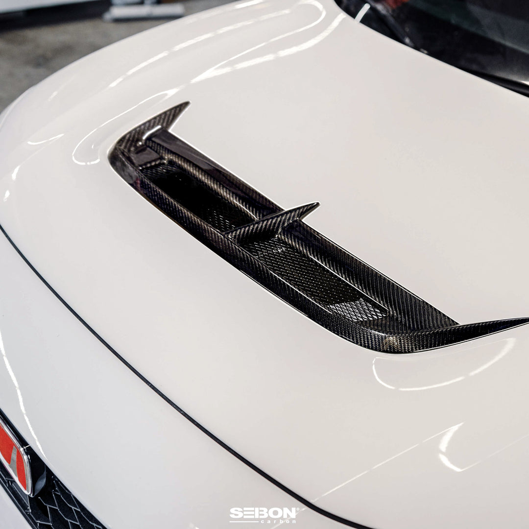 Seibon CW-Style Carbon Fiber hood vent for 2023-2026 Honda Civic Type R - image 6