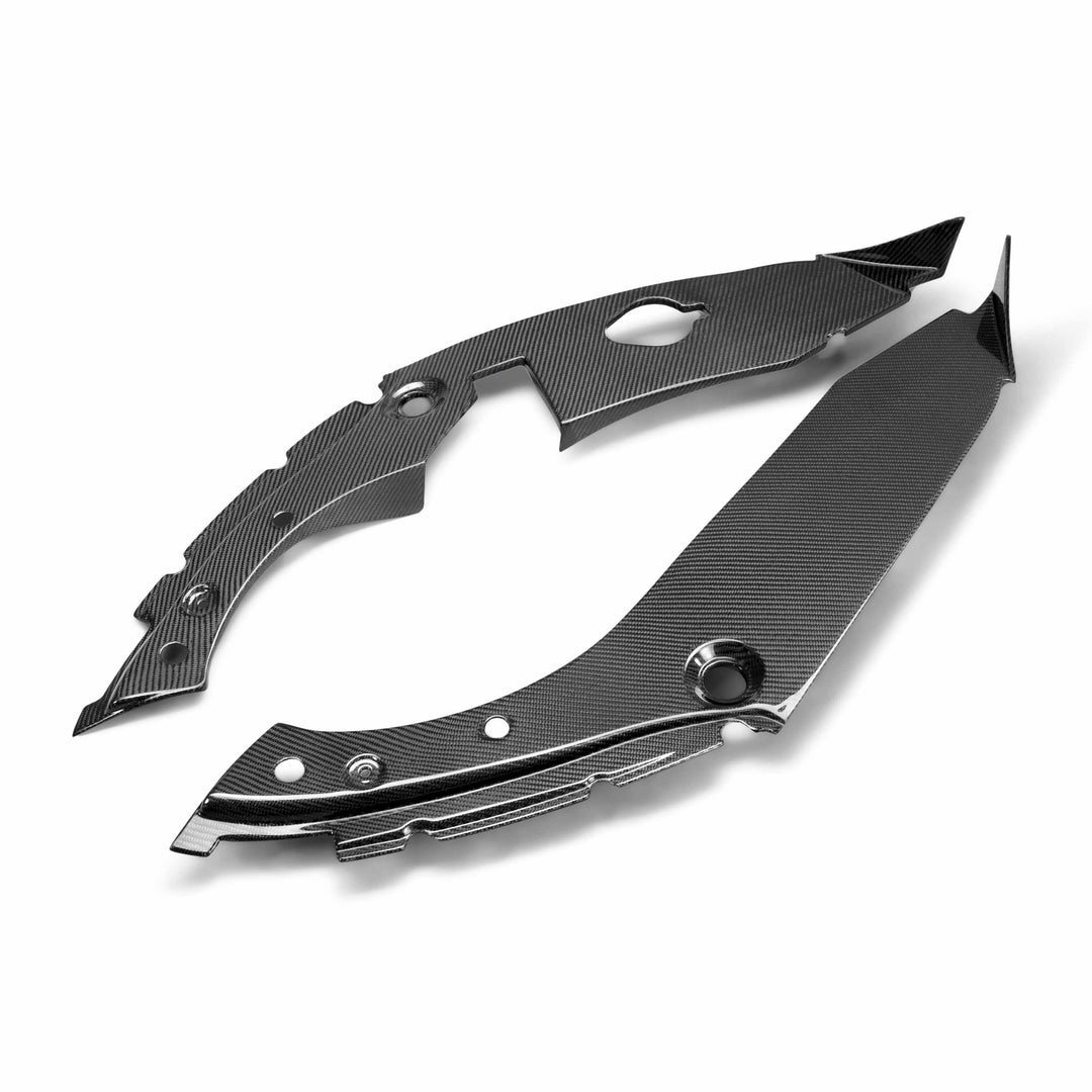 Seibon Carbon fiber under hood inner wing trim for 2017-2021 Honda Civic Type R - image 1