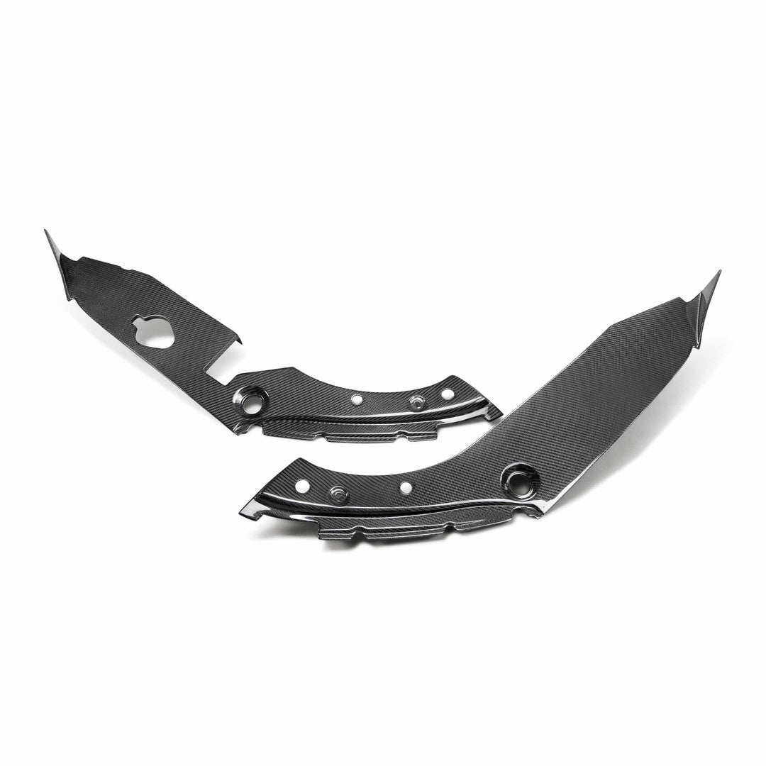 Seibon Carbon fiber under hood inner wing trim for 2017-2021 Honda Civic Type R - image 2