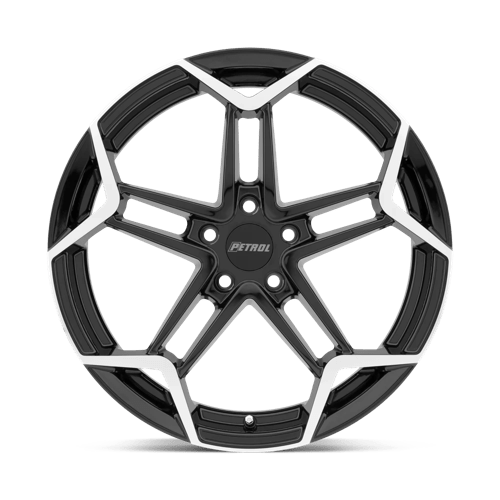 Petrol P1A GLOSS BLACK W/ MACH CUT FACE Wheel - image 4