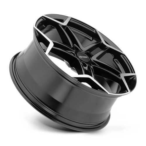 Petrol P1A GLOSS BLACK W/ MACH CUT FACE Wheel - image 3