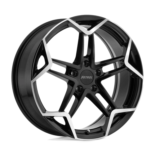Petrol P1A GLOSS BLACK W/ MACH CUT FACE Wheel - image 1