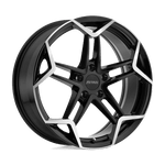 Load image into Gallery viewer, Petrol P1A GLOSS BLACK W/ MACH CUT FACE Wheel - image 1
