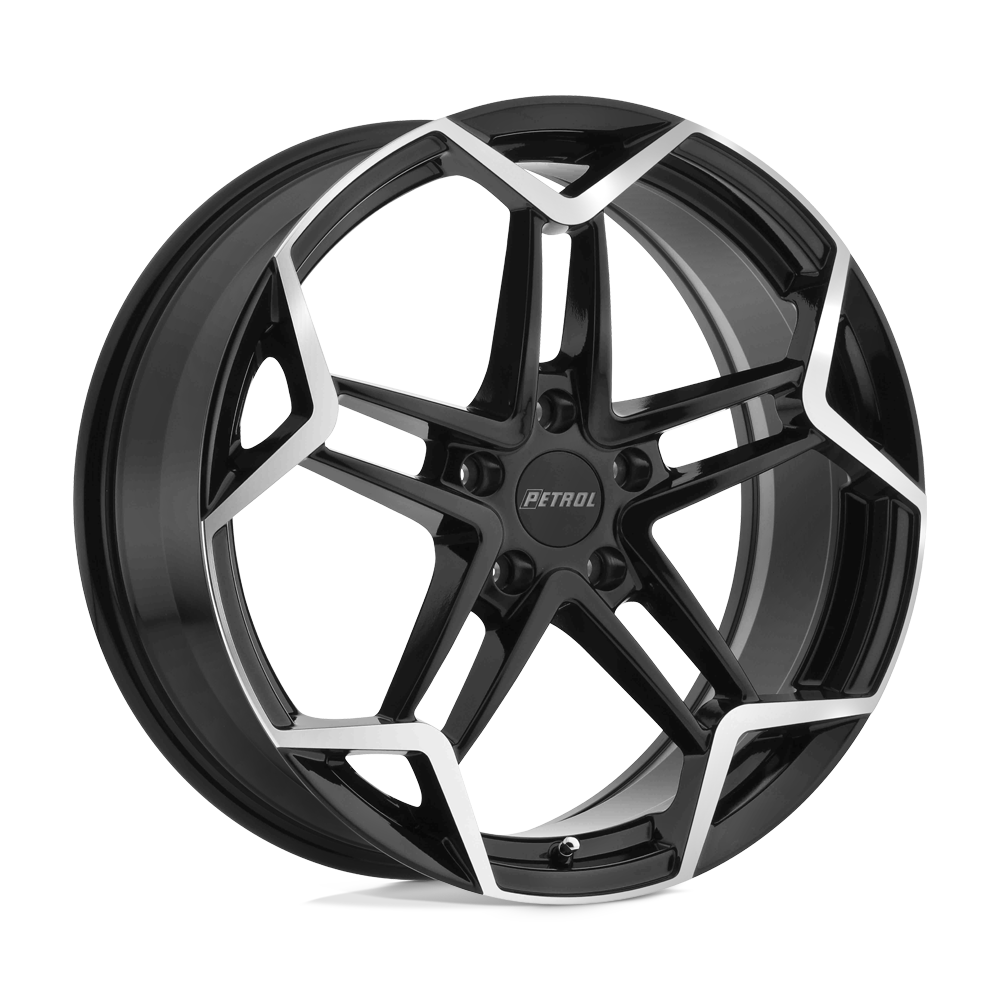 Petrol P1A GLOSS BLACK W/ MACH CUT FACE Wheel - image 2