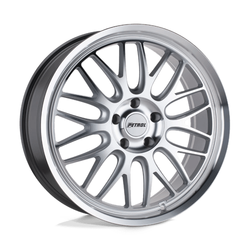 Petrol P4C SILVER W/ MACHINED FACE & LIP Wheel - image 1