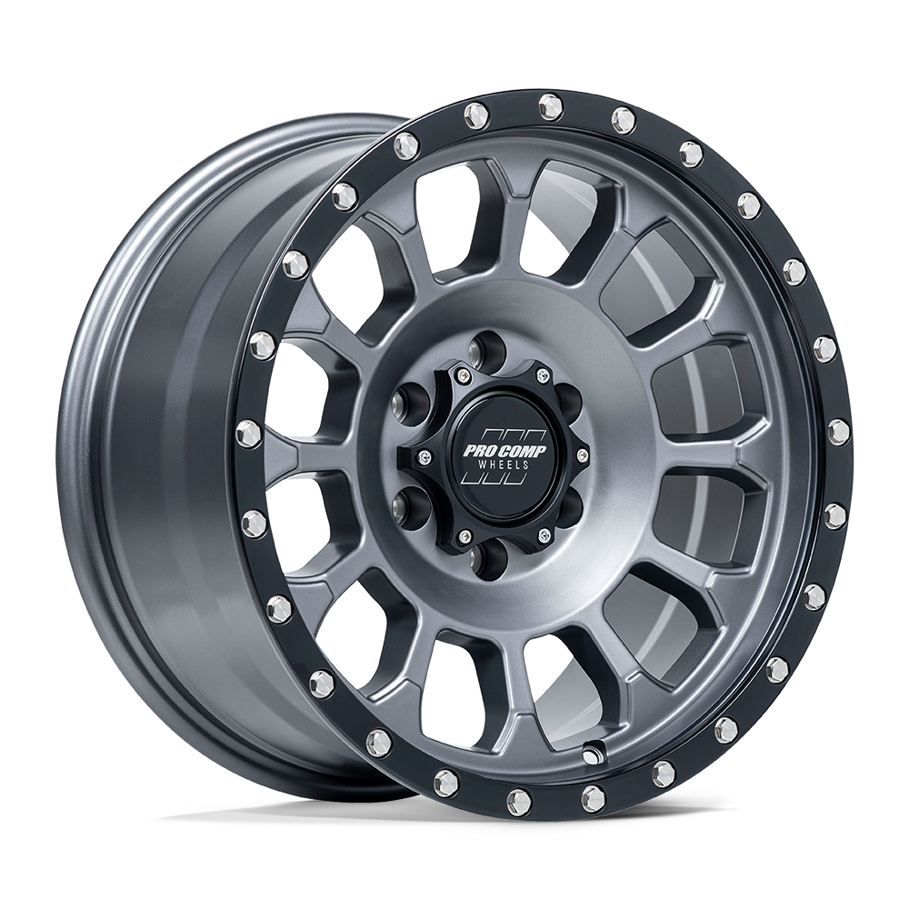 Pro Comp Alloys PA34 ROCKWELL MATTE GRAPHITE W/ BLACK LIP Wheel - image 2