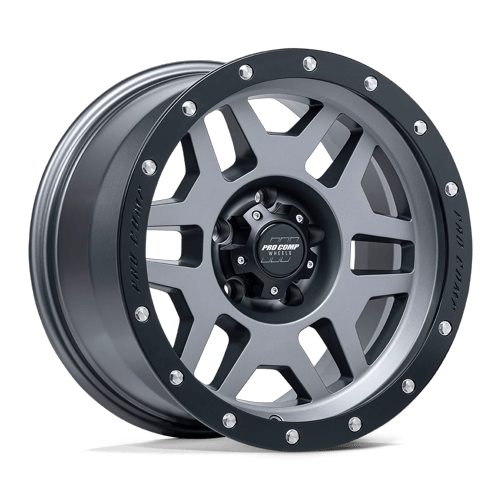 Pro Comp Alloys PA41 PHASER MATTE GRAPHITE W/ BLACK LIP Wheel - image 1