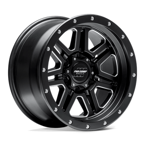 Pro Comp Alloys PA62 APEX SATIN BLACK MILLED Wheel - image 1