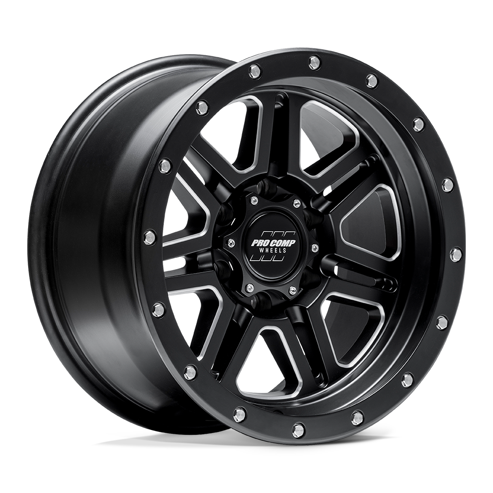 Pro Comp Alloys PA62 APEX SATIN BLACK MILLED Wheel - image 2
