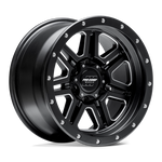 Load image into Gallery viewer, Pro Comp Alloys PA62 APEX SATIN BLACK MILLED Wheel - image 2

