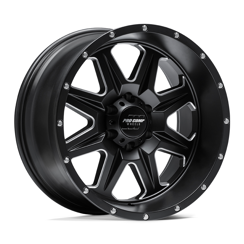 Pro Comp Alloys PA63 RECON SATIN BLACK MILLED Wheel - image 2