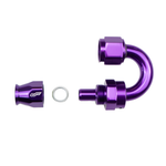 Load image into Gallery viewer, -10 AN 180 Degree Female Aluminum Hose End (PTFE)

