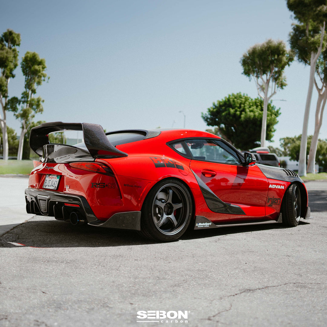 Seibon MB-Style Carbon Fiber rear diffuser for 2020-2026 Toyota GR Supra - image 2