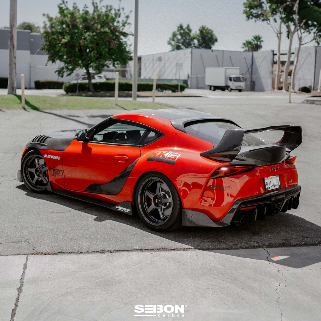 Seibon MB-Style Carbon Fiber rear diffuser for 2020-2026 Toyota GR Supra - image 8