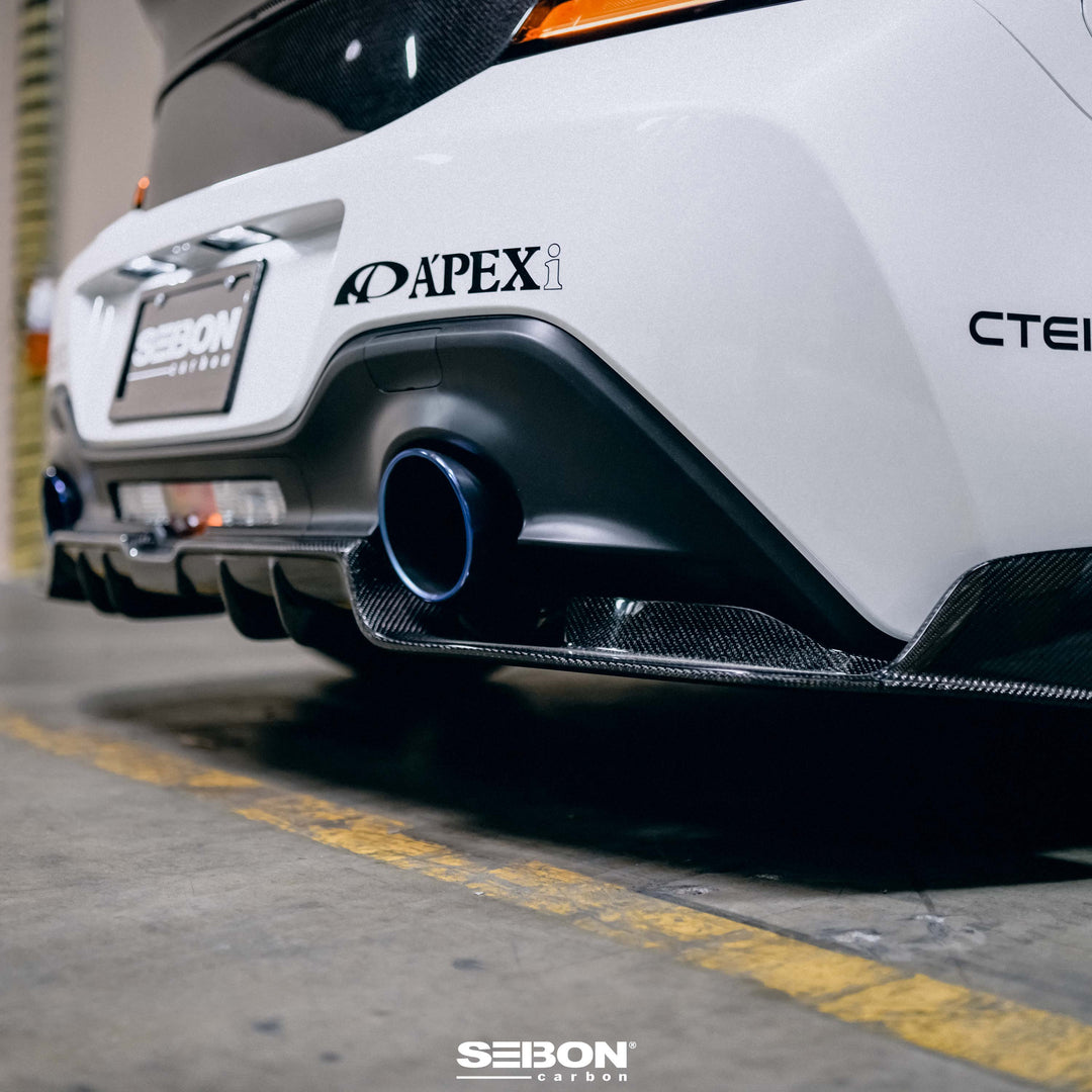 Seibon MB-Style Carbon Fiber rear diffuser for 2022-2026 Toyota GR86 / Subaru BRZ - image 8