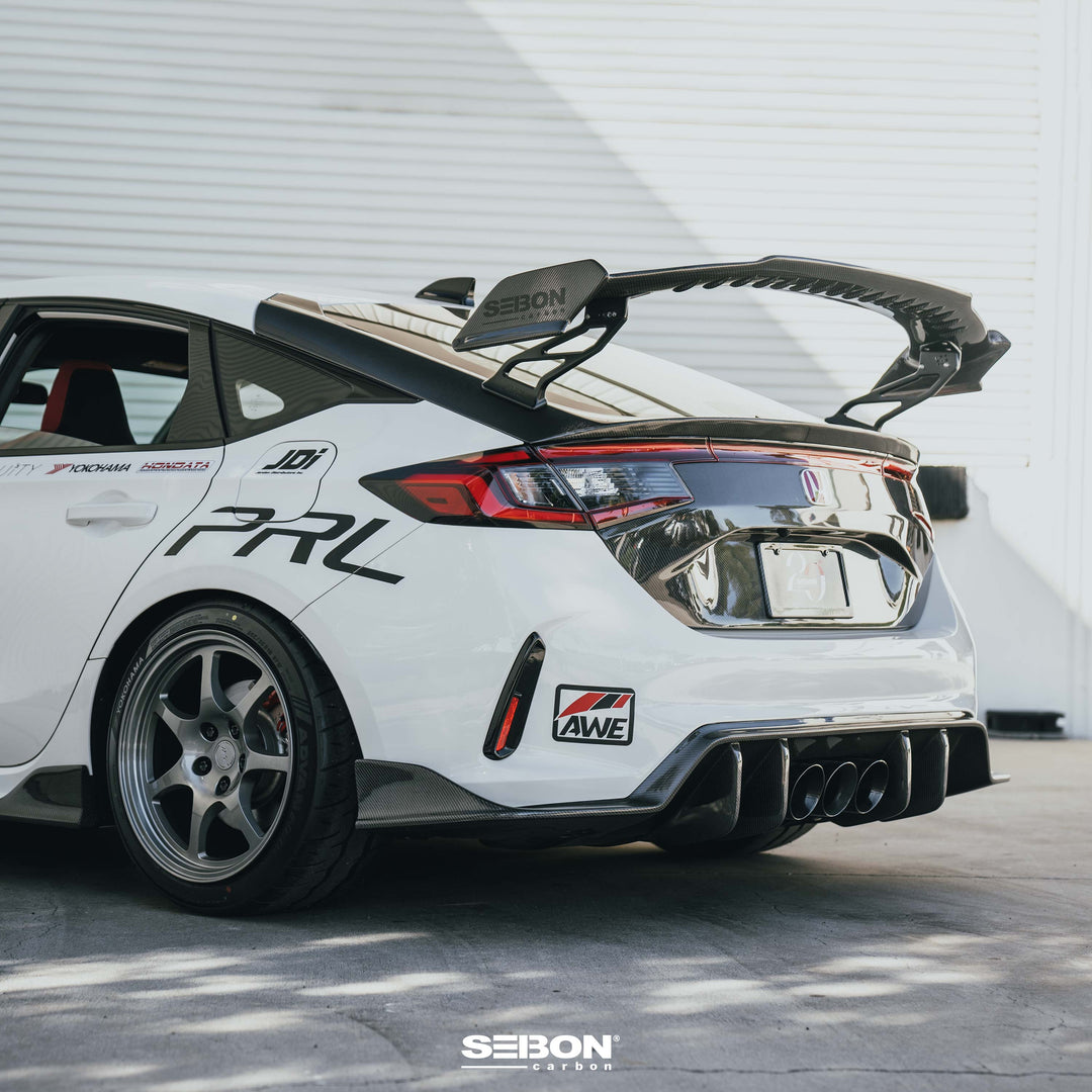 Seibon MB-Style Carbon Fiber rear diffuser for 2023-2026 Honda Civic Type R - image 9