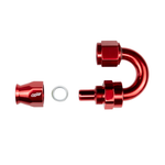 Load image into Gallery viewer, -8 AN 180 Degree Female Aluminum Hose End (PTFE)
