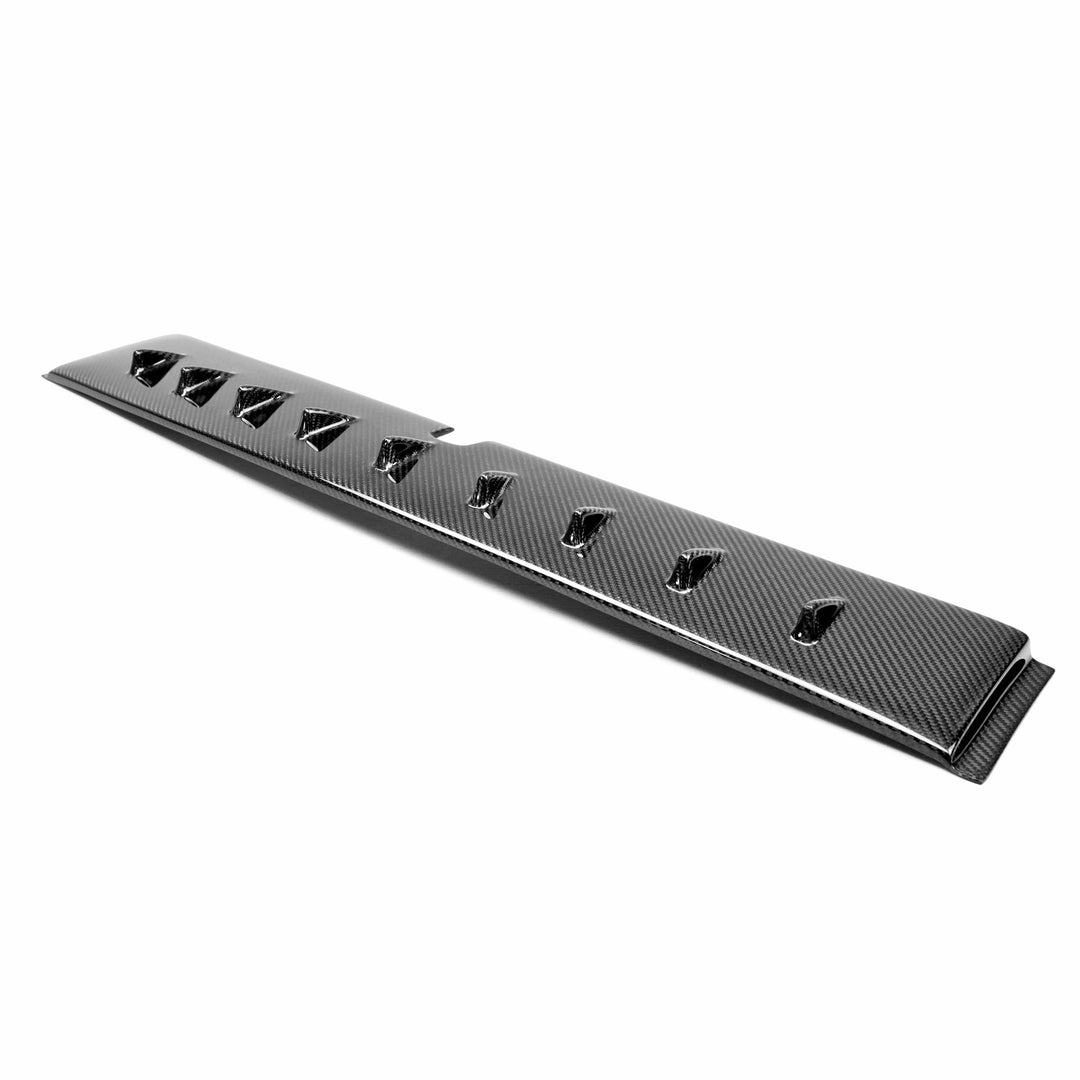 Seibon Carbon fiber roof fin spoiler for 2008-2015 Mitsubishi Lancer EVO X (with Antenna base 5x6 cm, no sound package, no sunroof) - image 2
