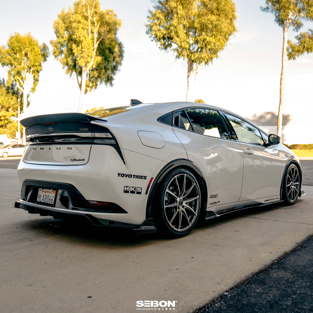 Seibon Carbon fiber Rear Fender Trims for 2023-2026 Toyota Prius - image 9