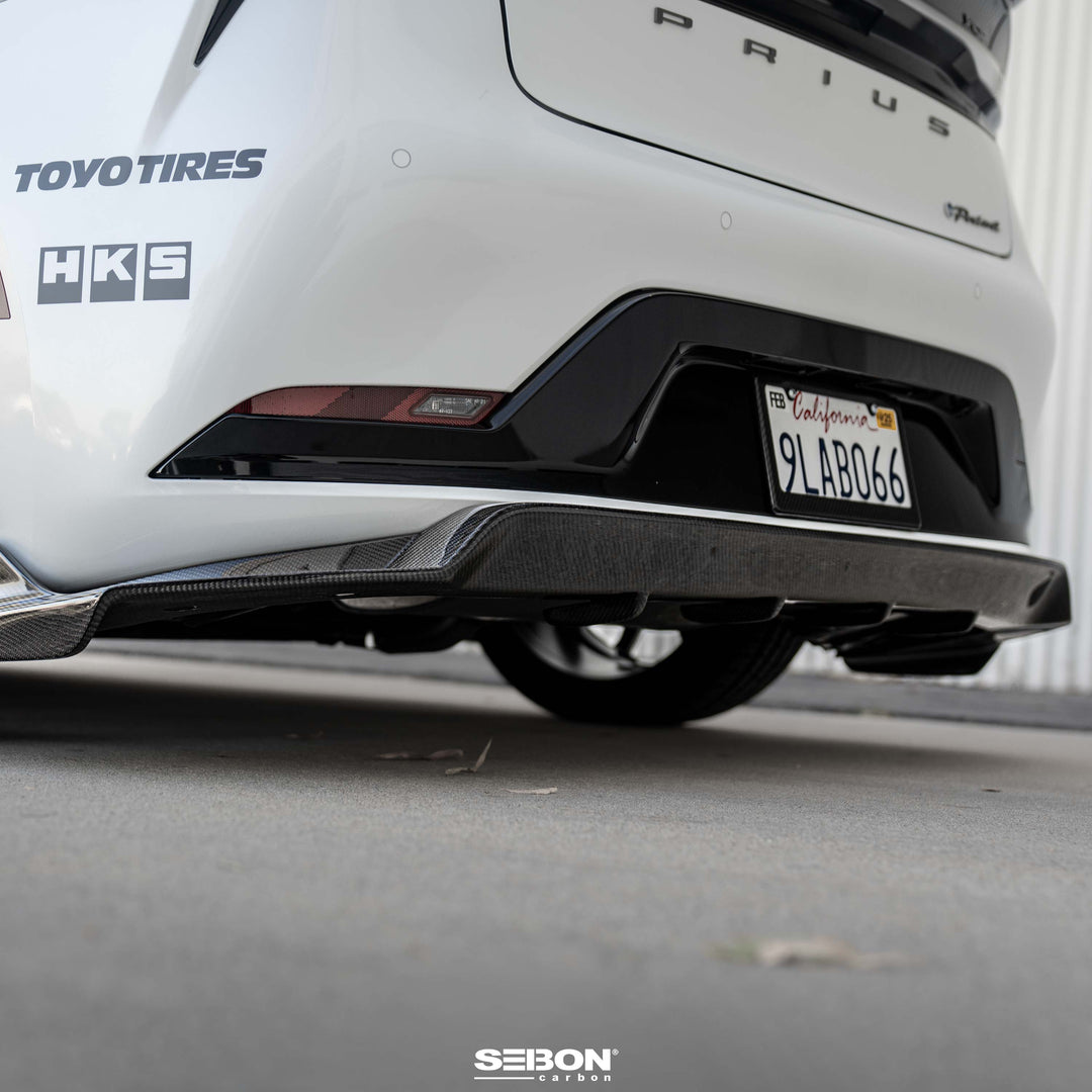 Seibon MB-Style Carbon Fiber Rear Lip for 2023-2026 Toyota Prius - image 8