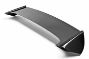 Seibon STI-Style Carbon Fiber rear spoiler for 2008-2014 Subaru WRX / STi Hatchback (shaved with no 3rd brake light) - image 1